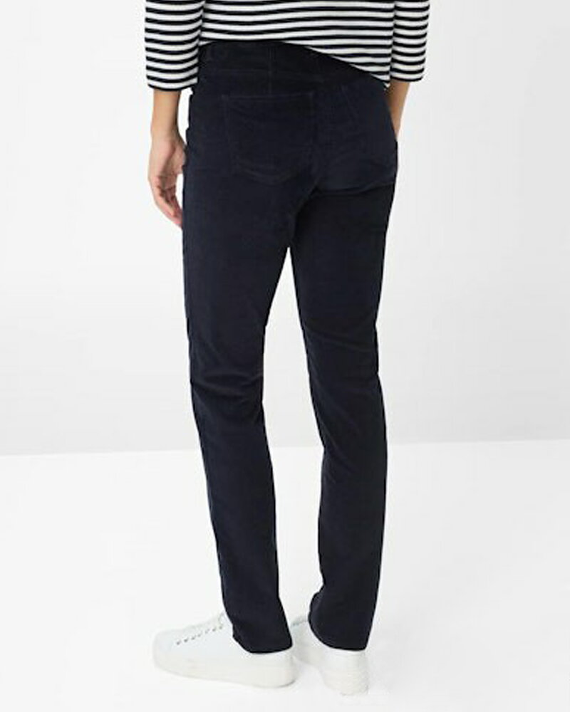 Manchesterbyxa Carola marinblå