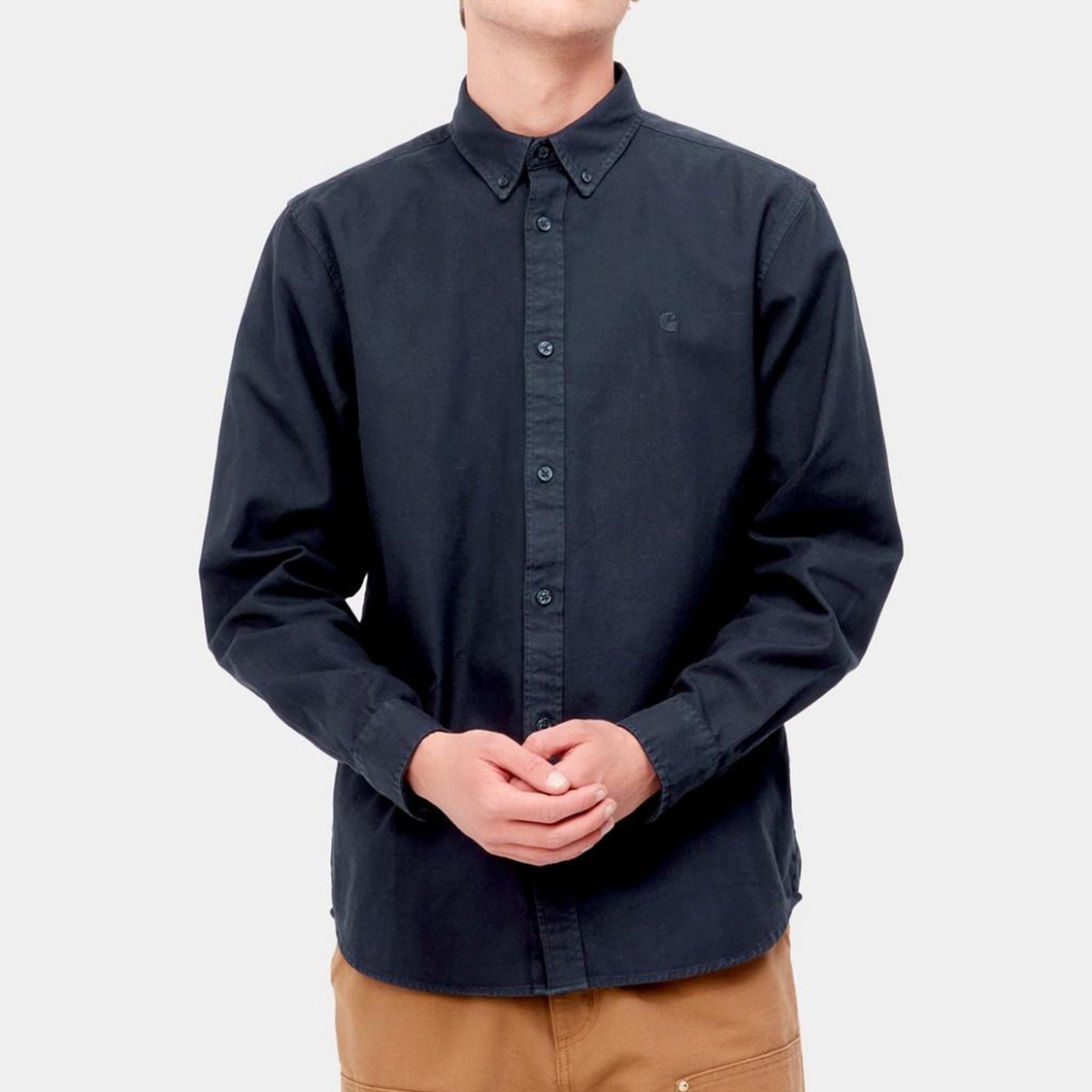 Carhartt WIP - Bolton L/S Shirt Dark Navy