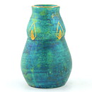 Josef Ekberg (1920s) Art Deco Vase with Green Luster Glaze 13 cm