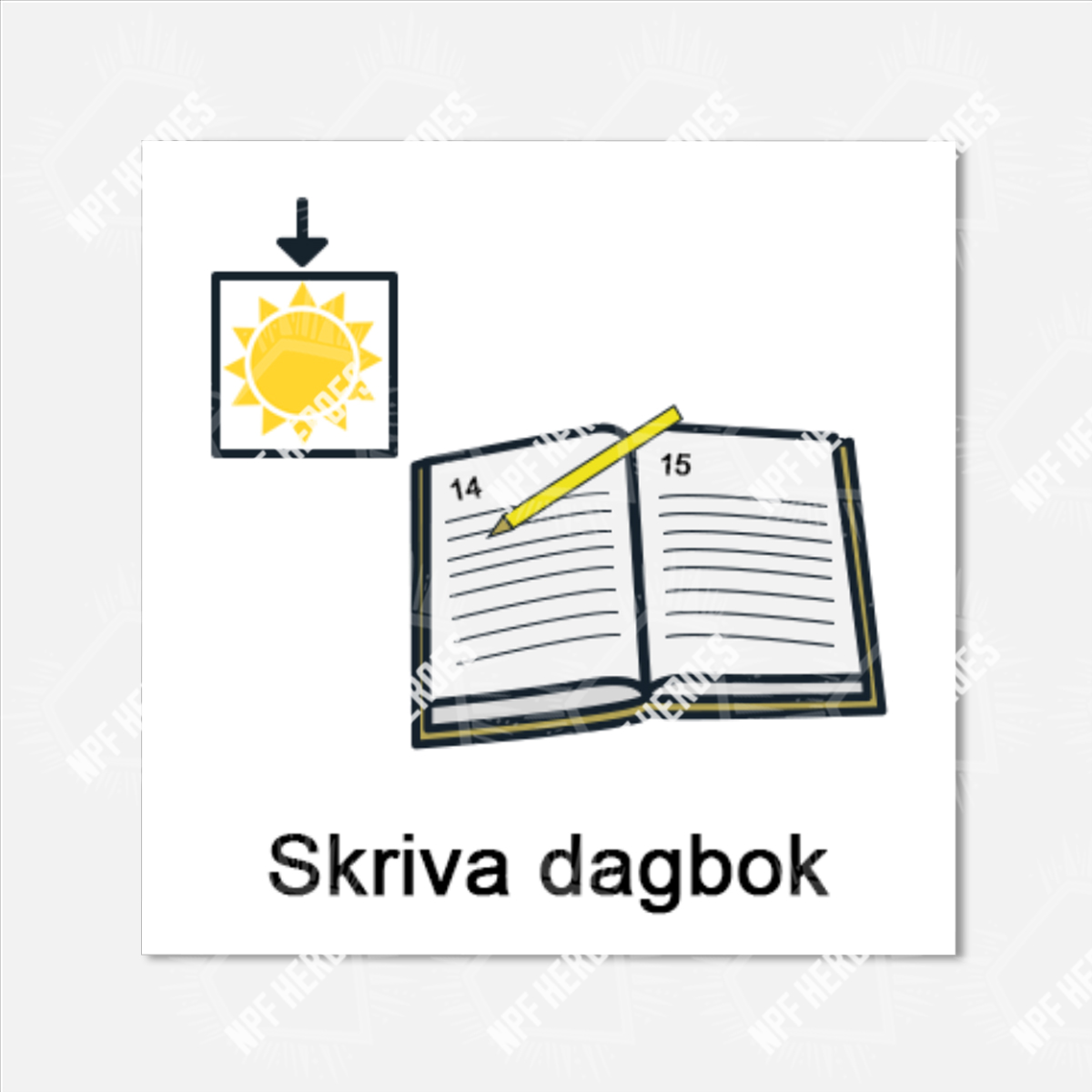 Bildstödsbilder Aktiviteter hemma & ute, 3x3 cm - 50