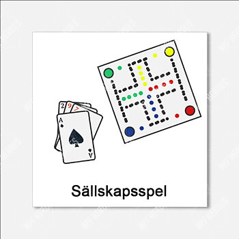 Bildstödsbilder Aktiviteter hemma & ute, 3x3 cm