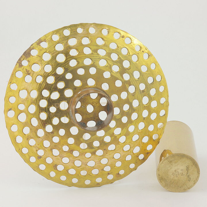 Pierre Forssell (1960s) Modern Brass Vase 16/10 cm (2)