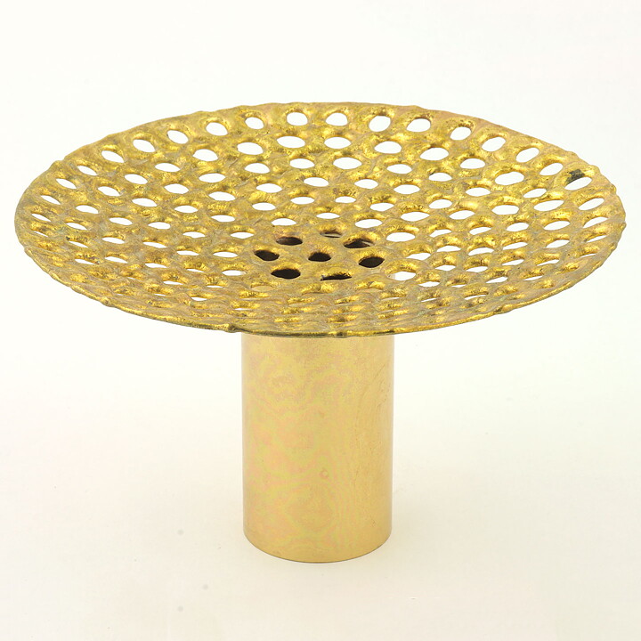 ピエール・フォルセル  モダンな真鍮製のベース  16/10cm  1960年代 (2)