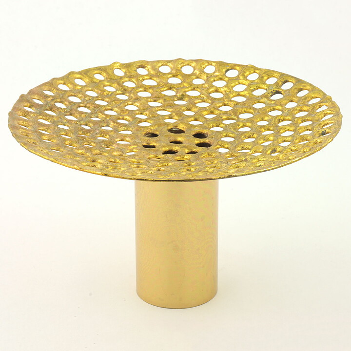 ピエール・フォルセル  モダンな真鍮製のベース  16/10cm  1960年代 (2)