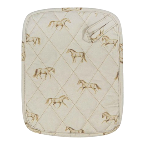Köksset AWST Intl Grytvante Och Grytlapp Hästmotiv Cream Horses - 2