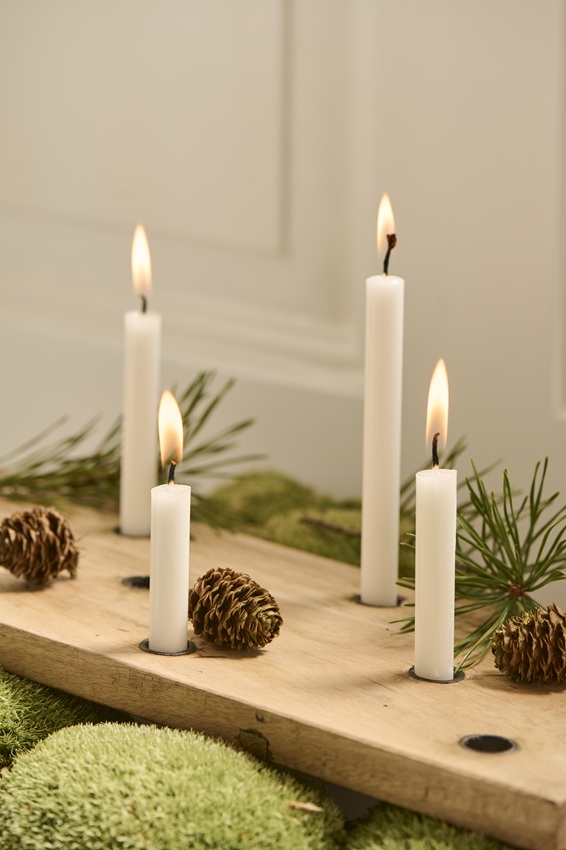 Ljusstake Bräda - Trä  - Träbräda - 50x15 cm - 4