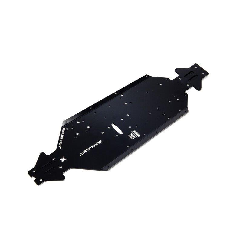 ARRMA Aluminum Chassis CNC 7075 T6 SWB Black: EXB
