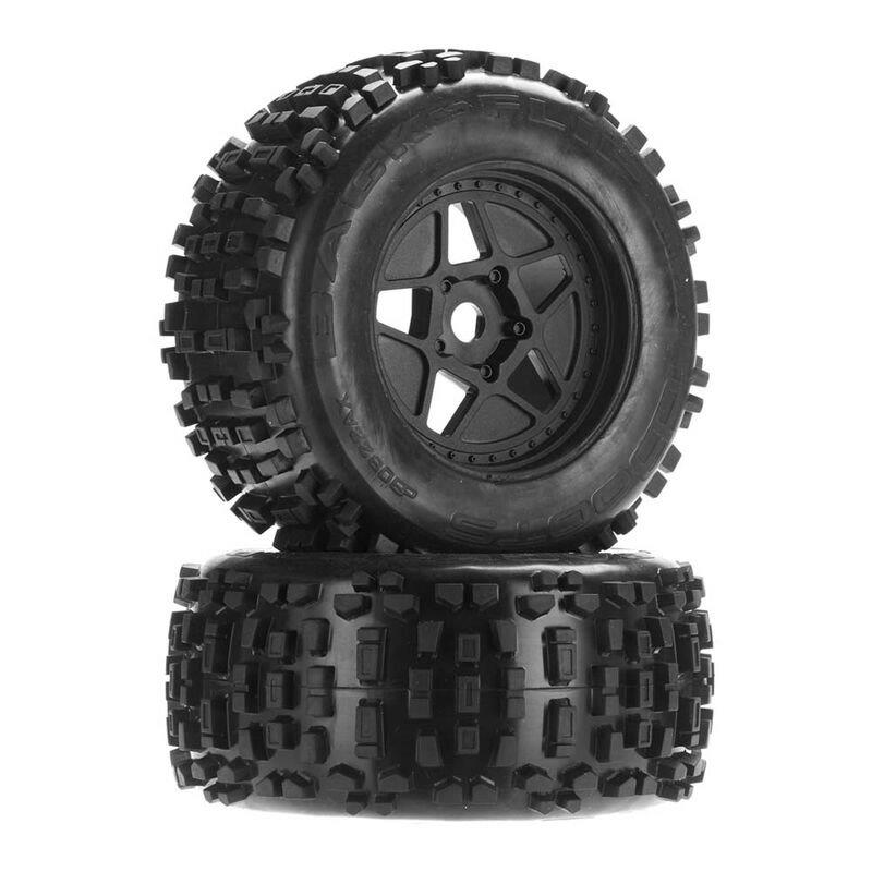 ARRMA 1/8 dBoots Backflip MT 6S Front/Rear 3.8 Pre-Mounted Tires, 17mm Hex (2)
