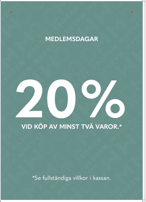 Medlem Takskylt 500x700