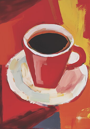 Red Coffee - Poster