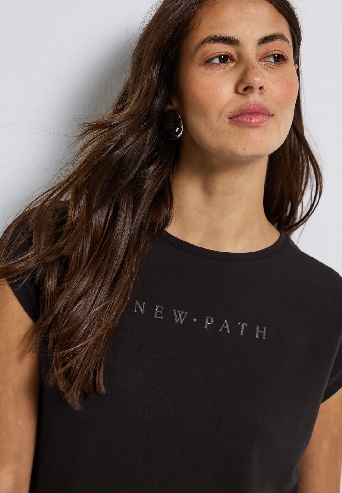 LTD QR Wording Shirt Shiny Letters - Deep Roast Brown - Street One - 6