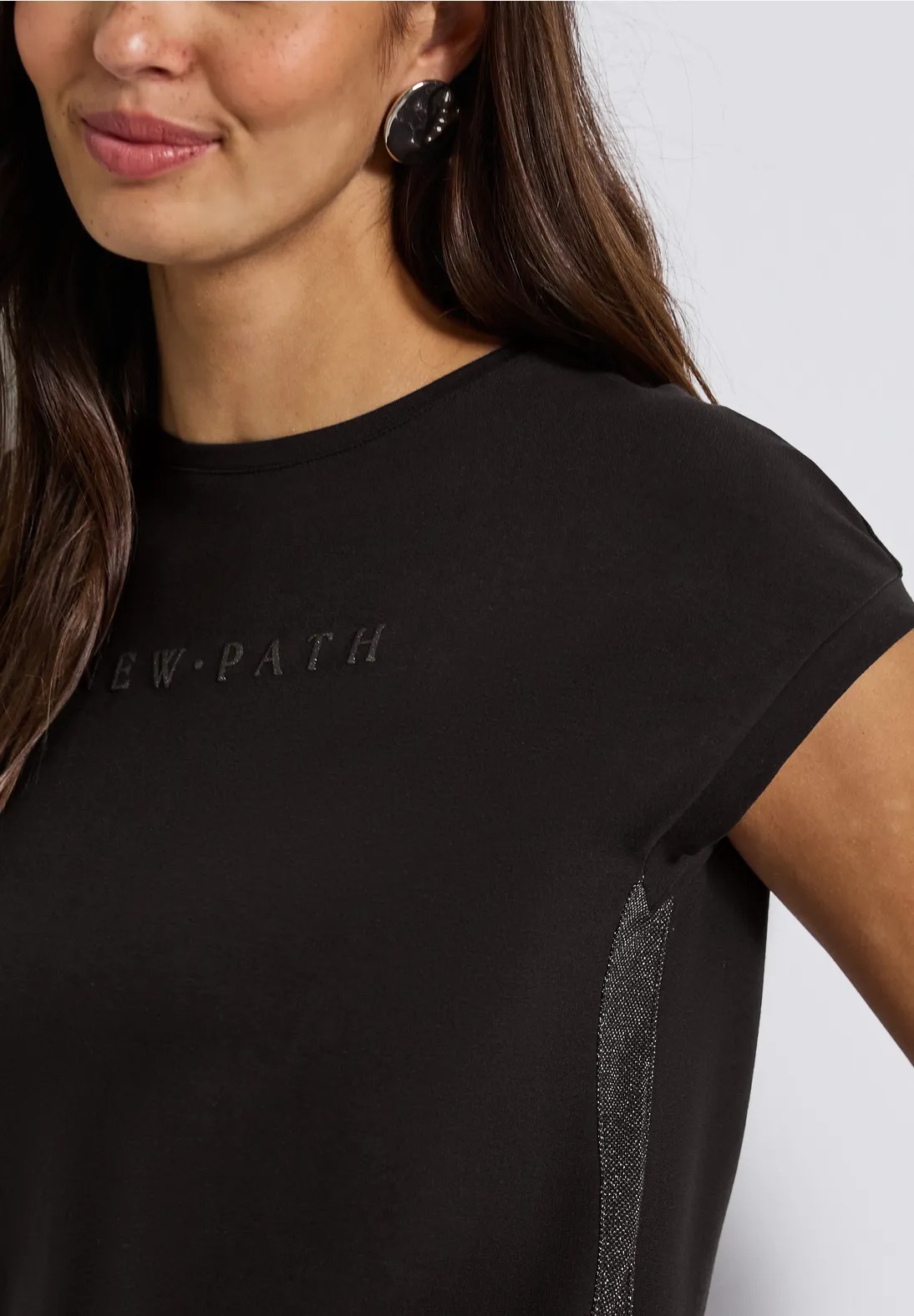 LTD QR Wording Shirt Shiny Letters - Deep Roast Brown - Street One - 7