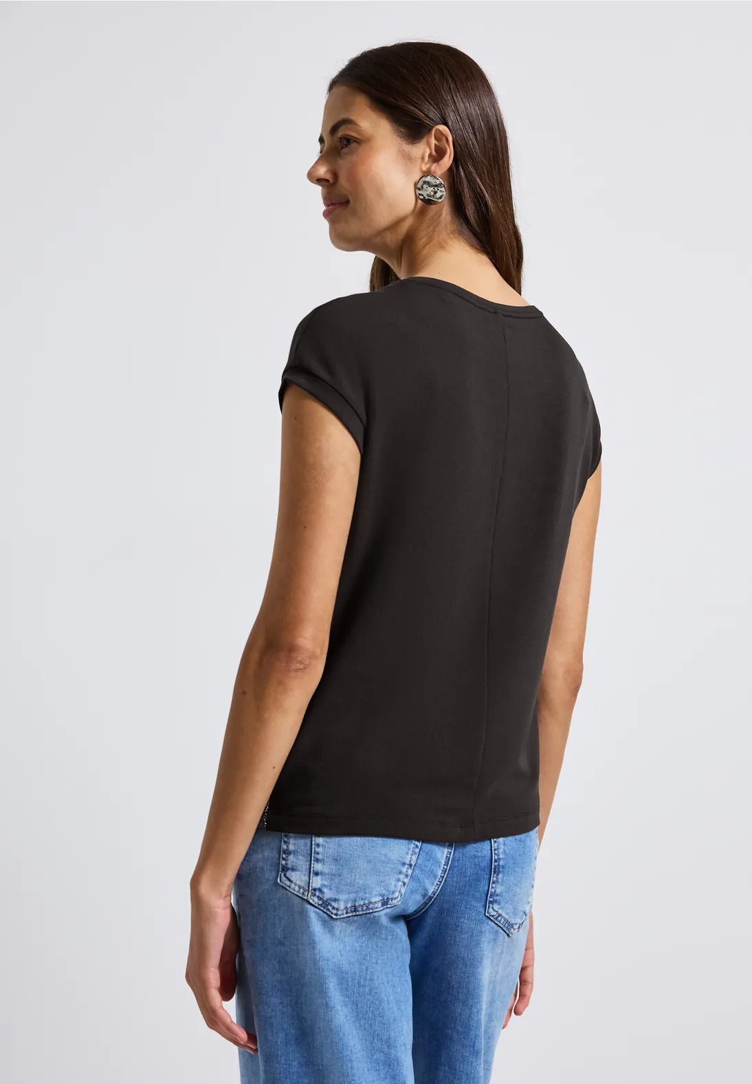 LTD QR Wording Shirt Shiny Letters - Deep Roast Brown - Street One