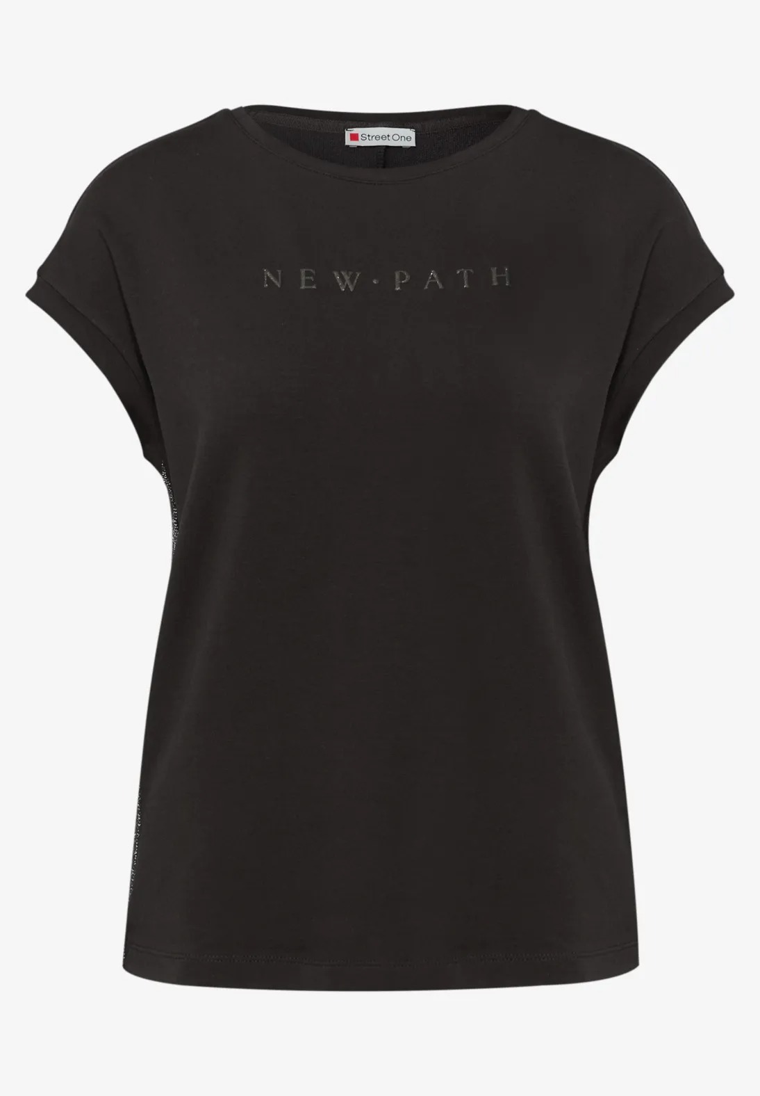 LTD QR Wording Shirt Shiny Letters - Deep Roast Brown - Street One - 4