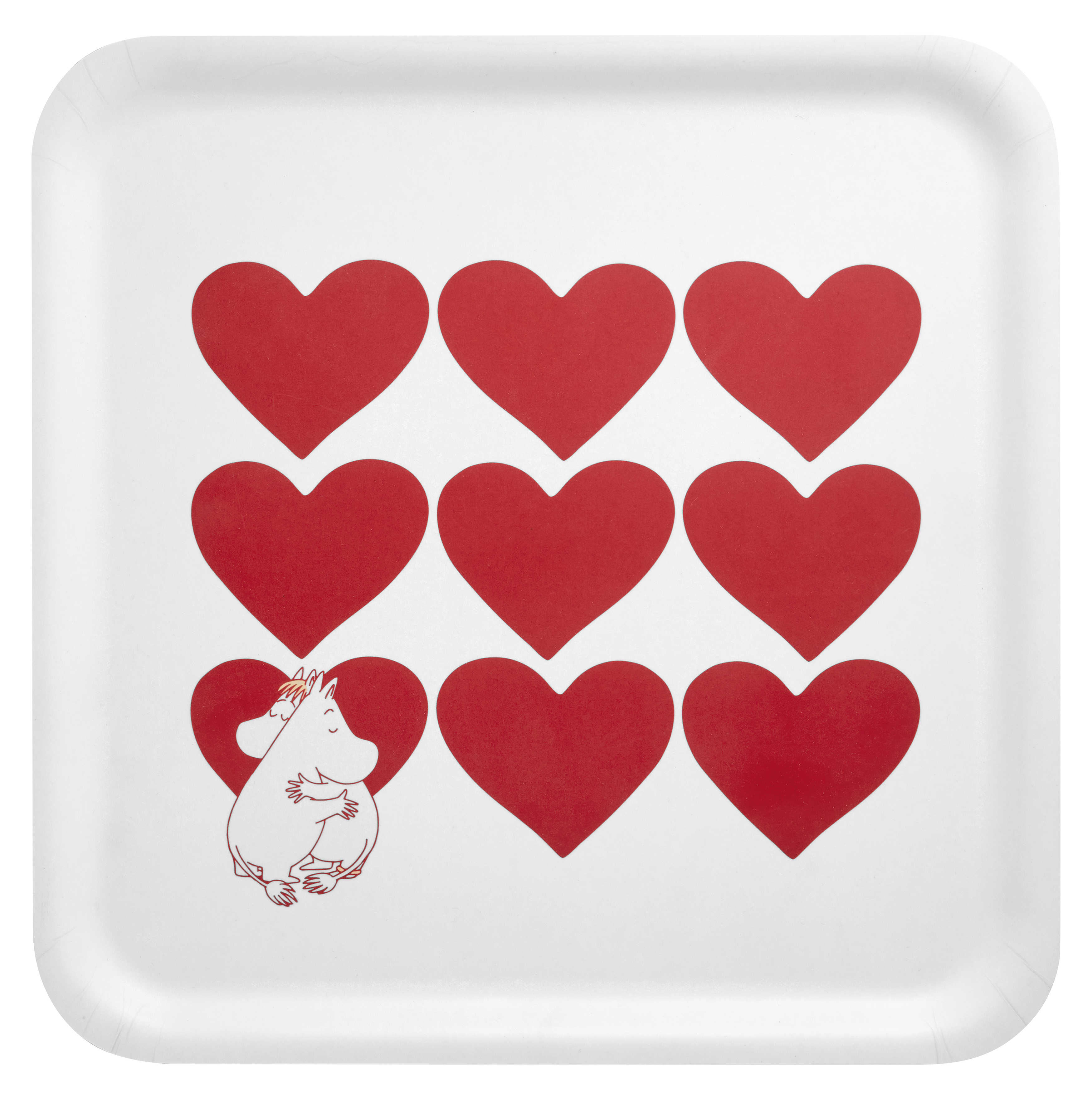 Mumin Bricka 33x33 cm - Heart