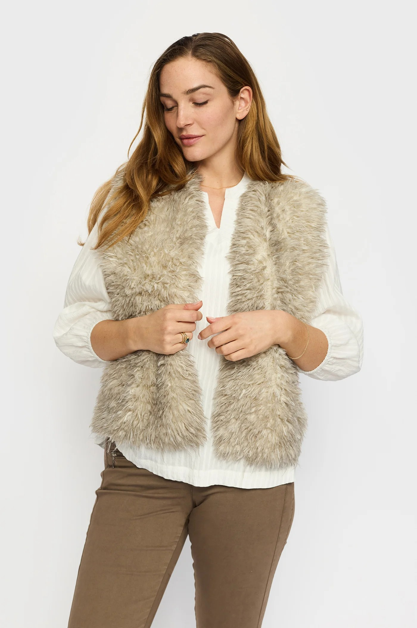 Saxo Vest - Winter White - 2-Biz