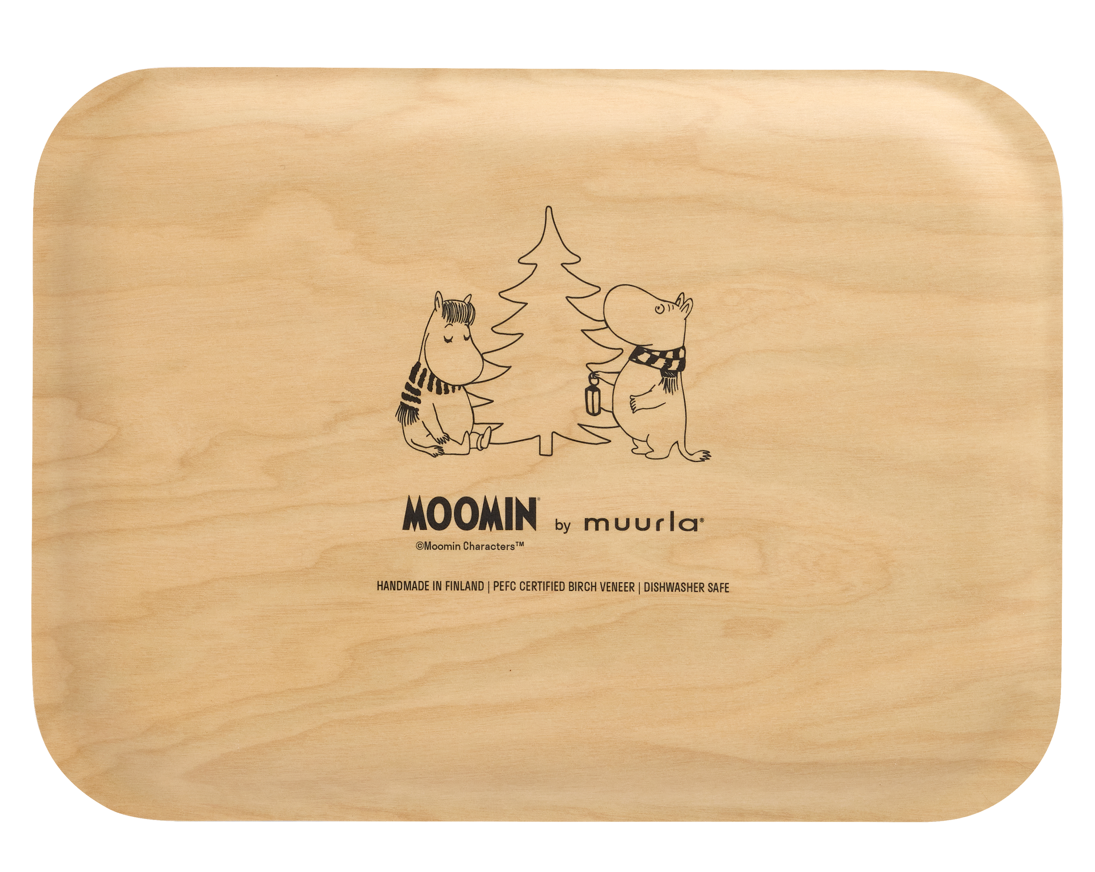 Mumin Bricka 27x20 cm - Snowfall - 2