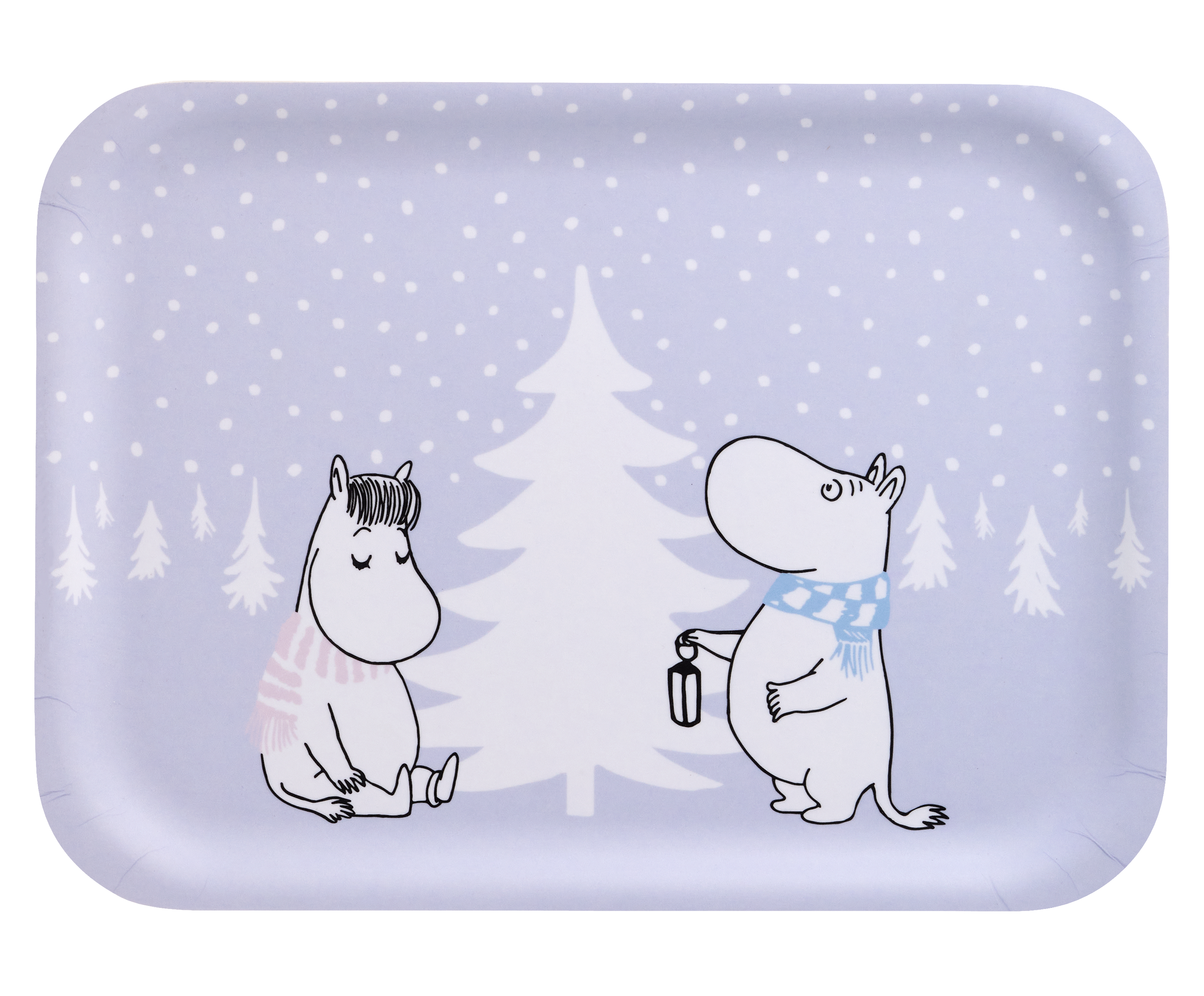 Mumin Bricka 27x20 cm - Snowfall