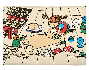 Pippi Långstrump Kökshandduk 50x70 cm - Baking