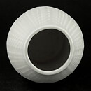 Berit Ternell (Ax 1957) White Organic Vase with Grain Relief 14 cm