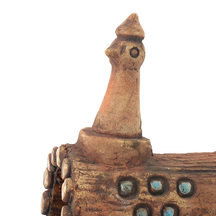 Lars Bergsten (1960s) Brown Rustic Bird 14 cm (2)