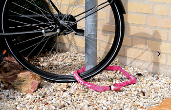 Cykelkedjelås 120 cm med 2 nycklar