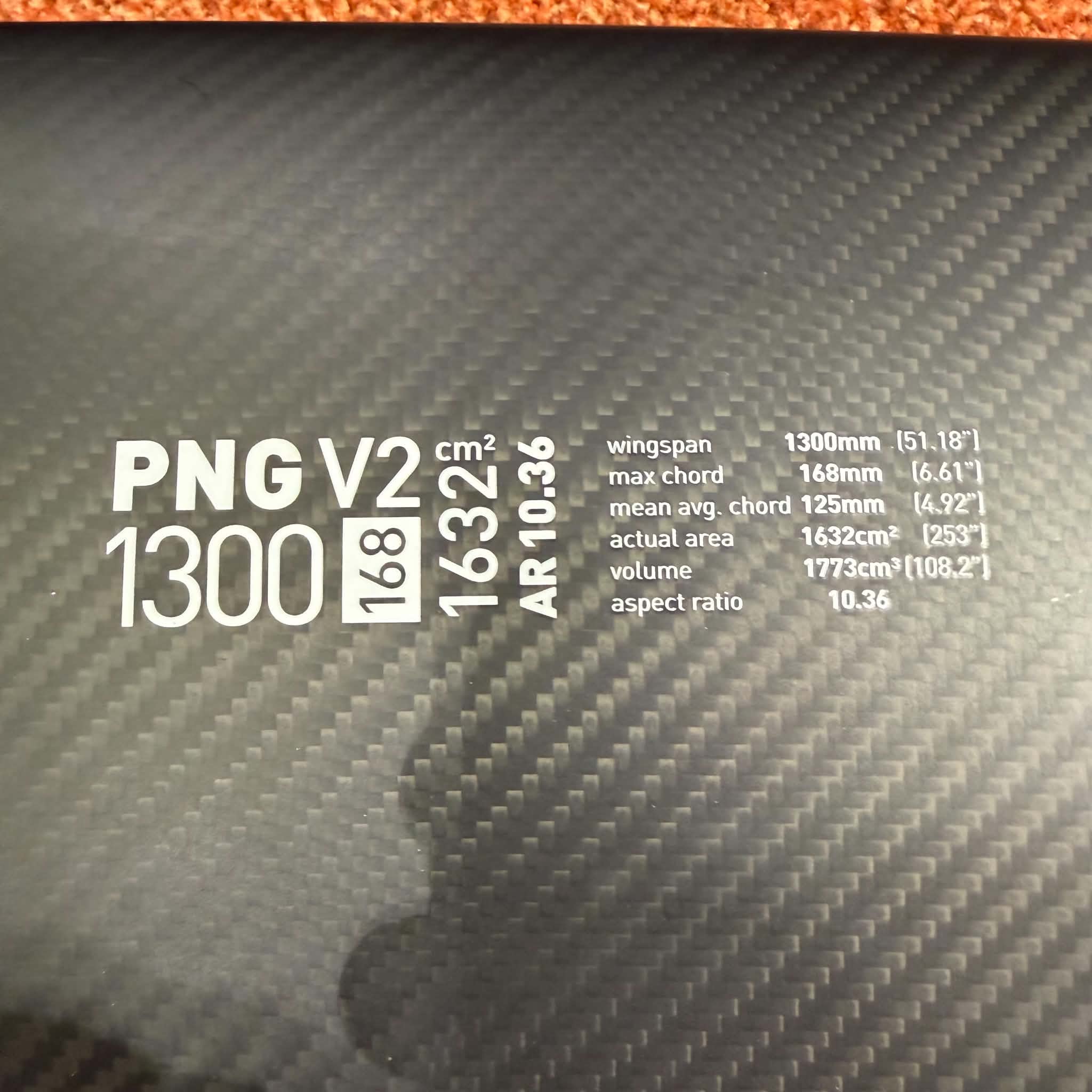 Begagnad foil vinge AXIS PNG V2 1300 - 3