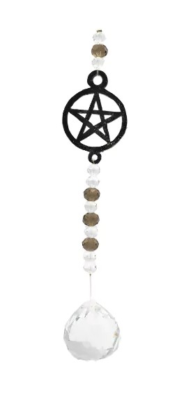Prisma Hänge med Pentagram - Klar Klot 