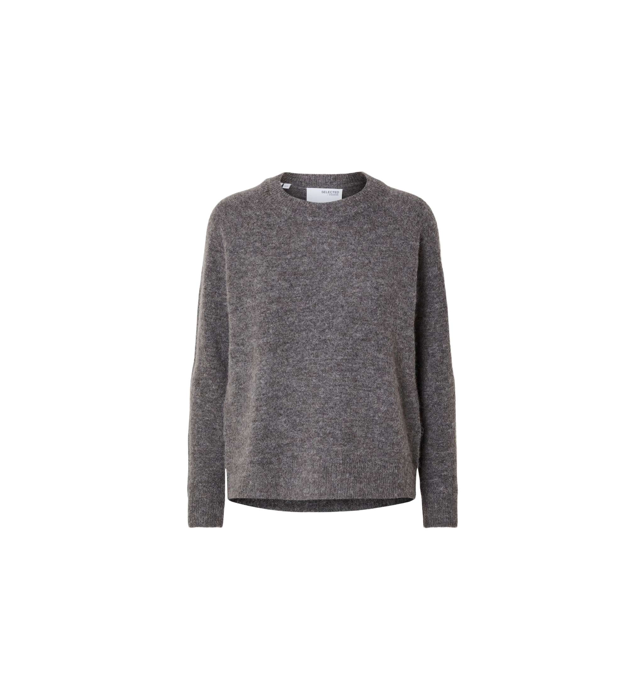 Selected Femme Knitted Jumper Grey Mel.
