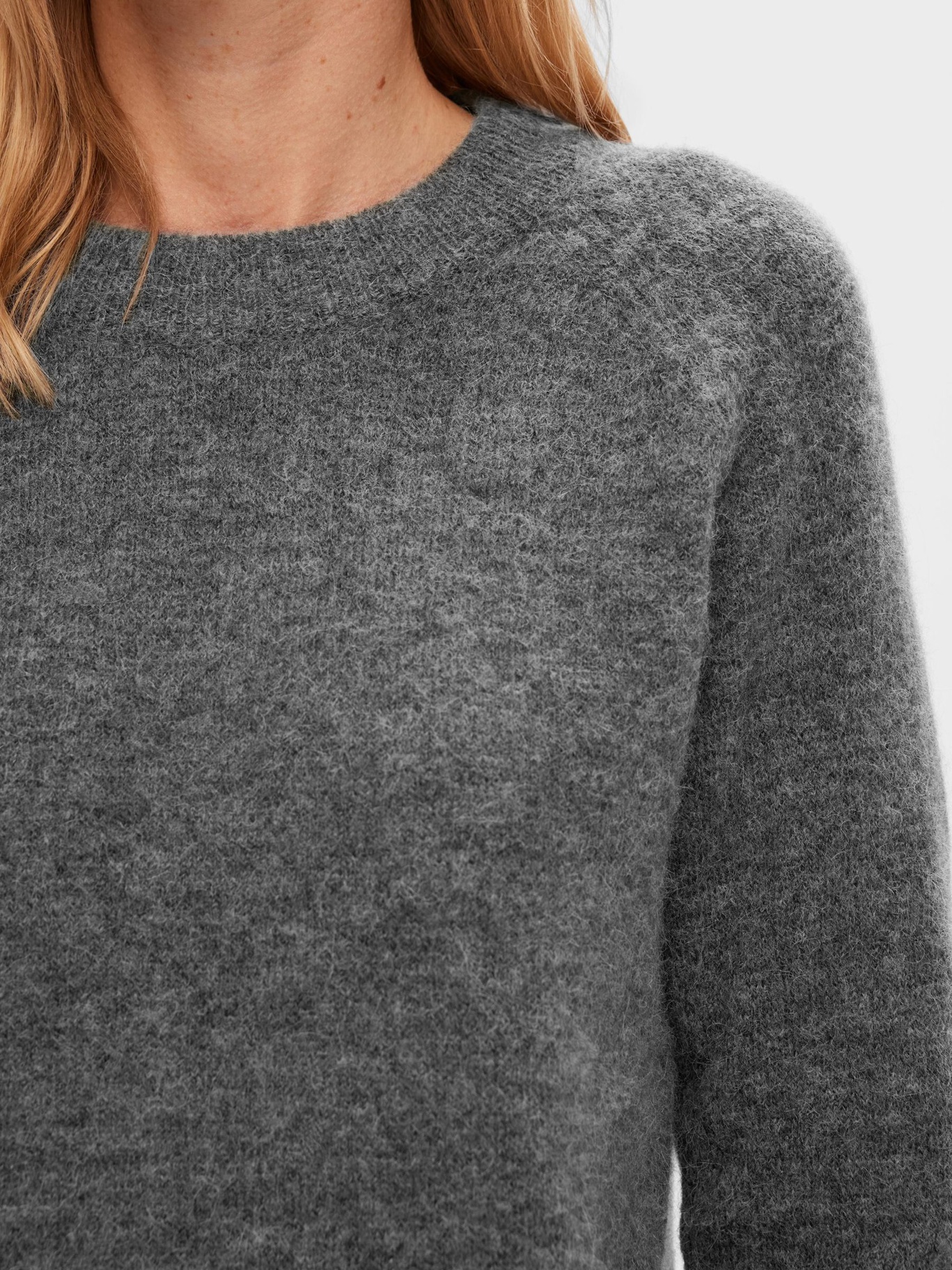 Selected Femme Knitted Jumper Grey Mel. - 3