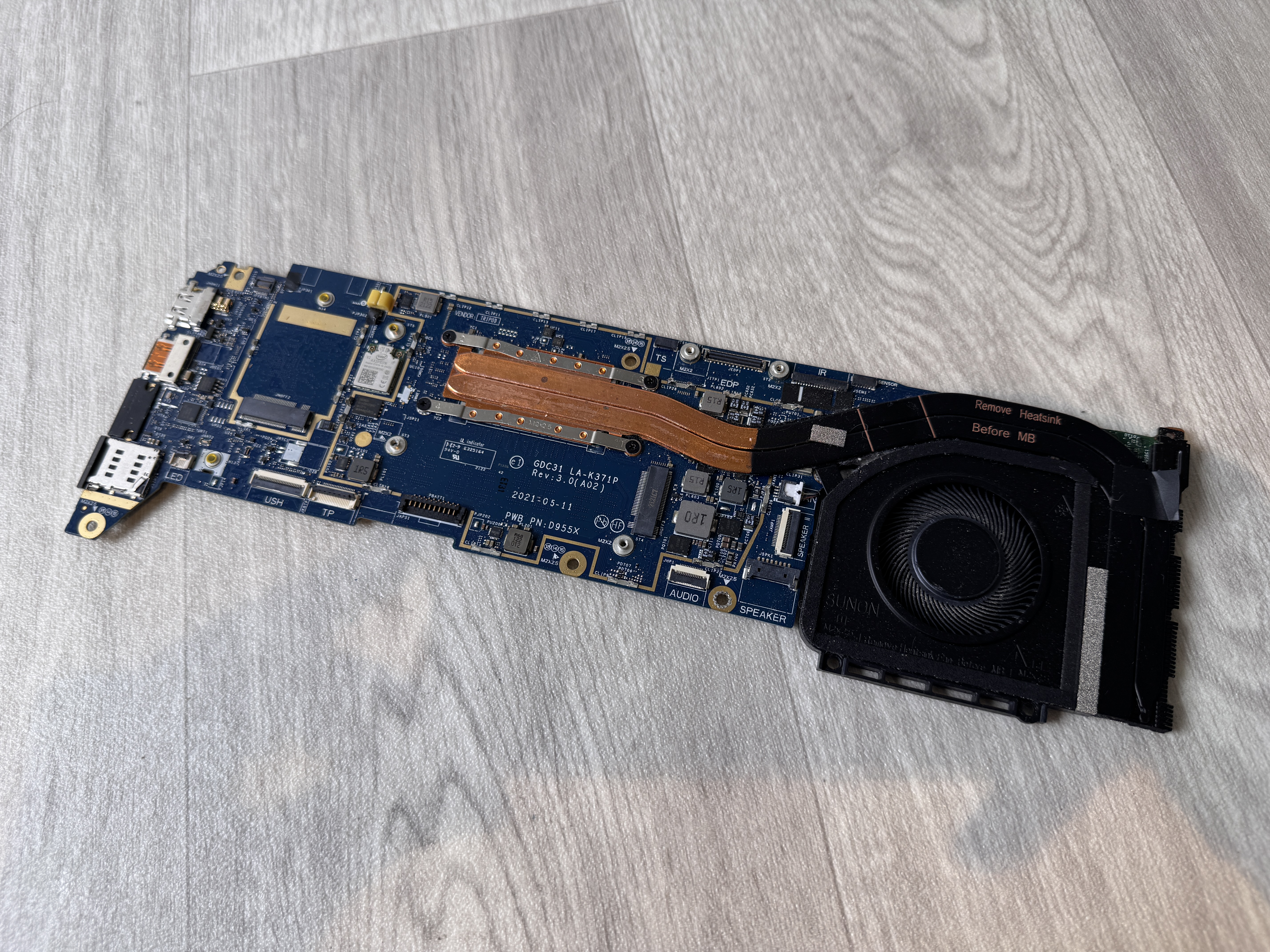 Original Dell Moderkort Latitude 7420 Core i5-1145G7 16GB DDR4 07D4JP CN-0KND83 LA-K371P