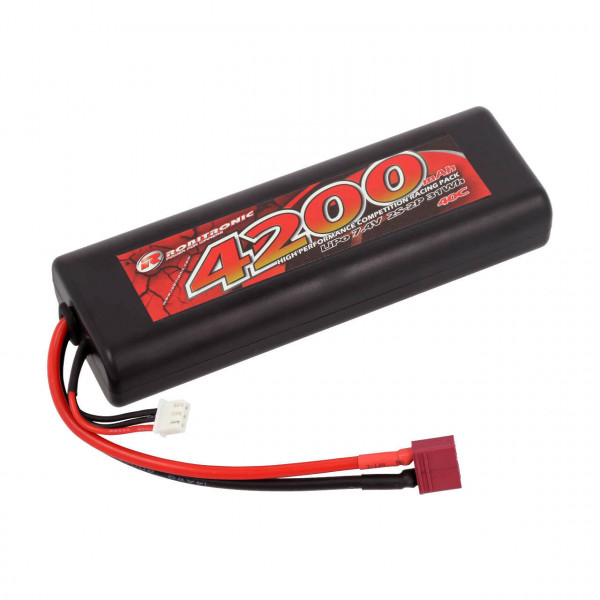 Robitronic LiPo Battery 4200mAh 2S 40C T-plug stick pack