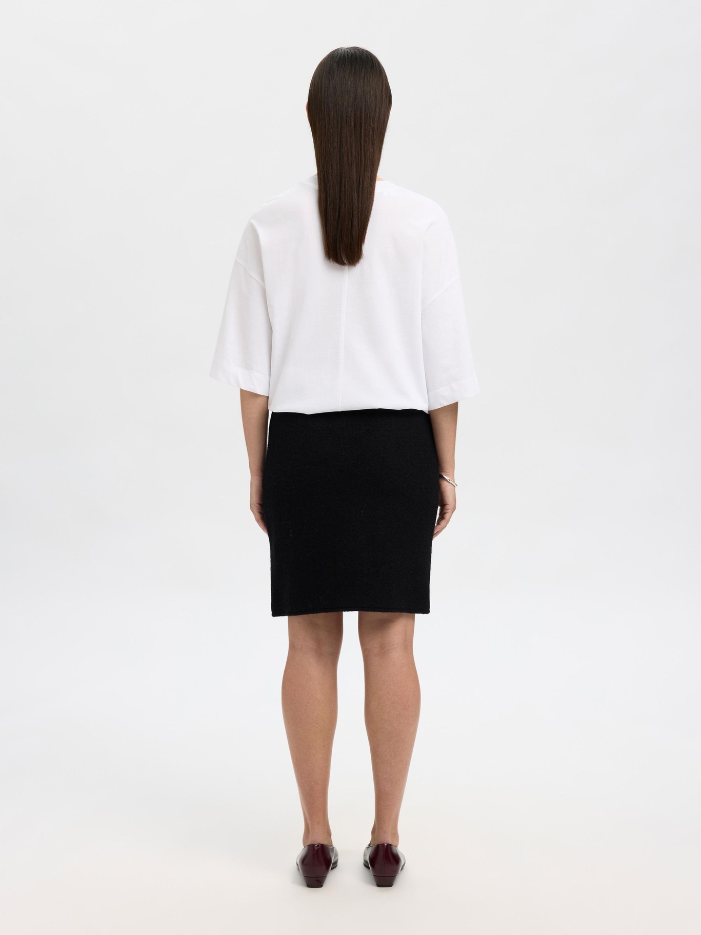 Selected Femme Wool Mini Skirt - 4