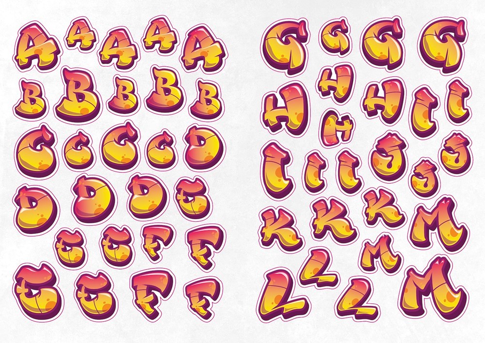 The Graffiti Alphabet Sticker Book - 4