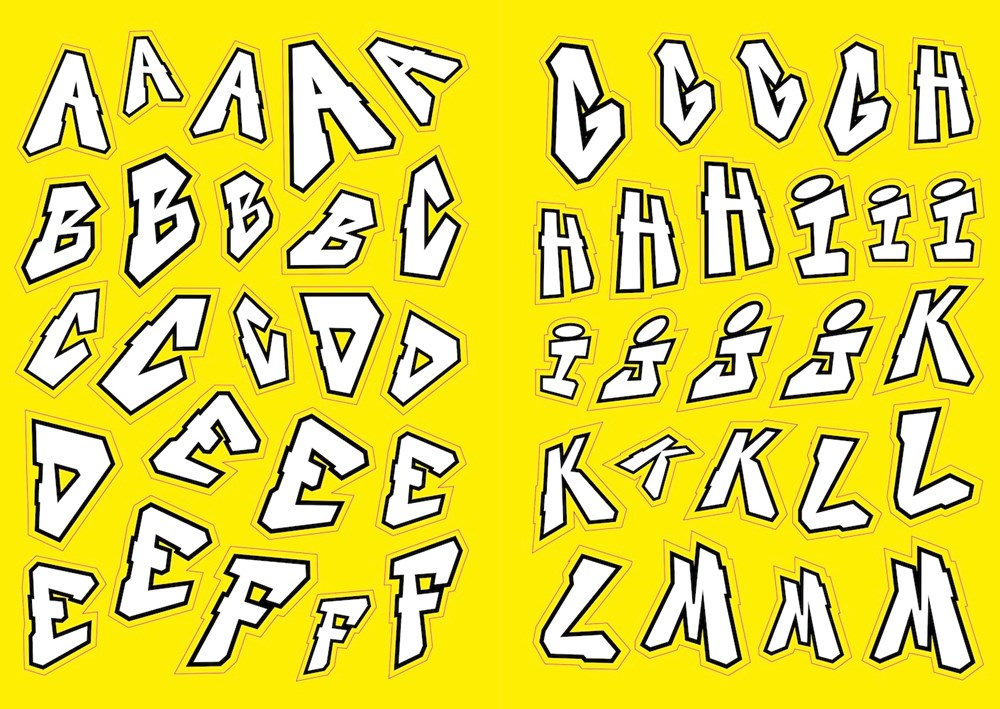 The Graffiti Alphabet Sticker Book - 7