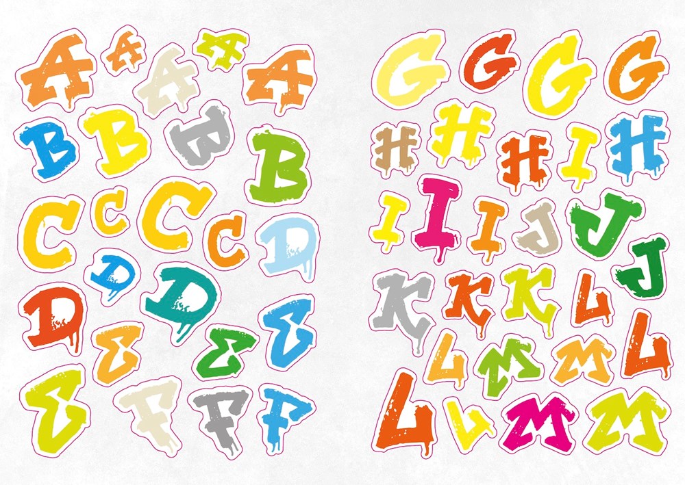 The Graffiti Alphabet Sticker Book - 2