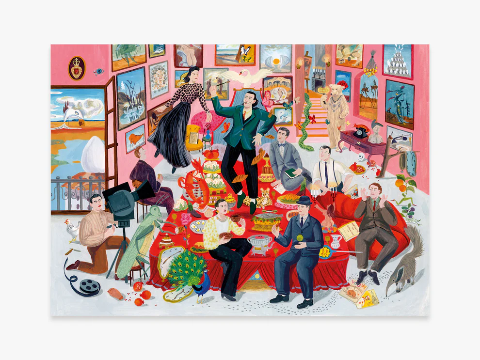 Dinner with Dalí, 1000 piece Jigsaw Puzzle - 2