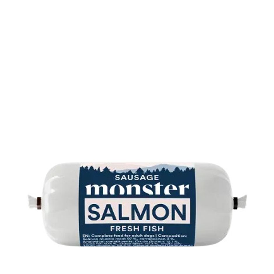 Monster Dog Sausage Salmon 3 storlekar
