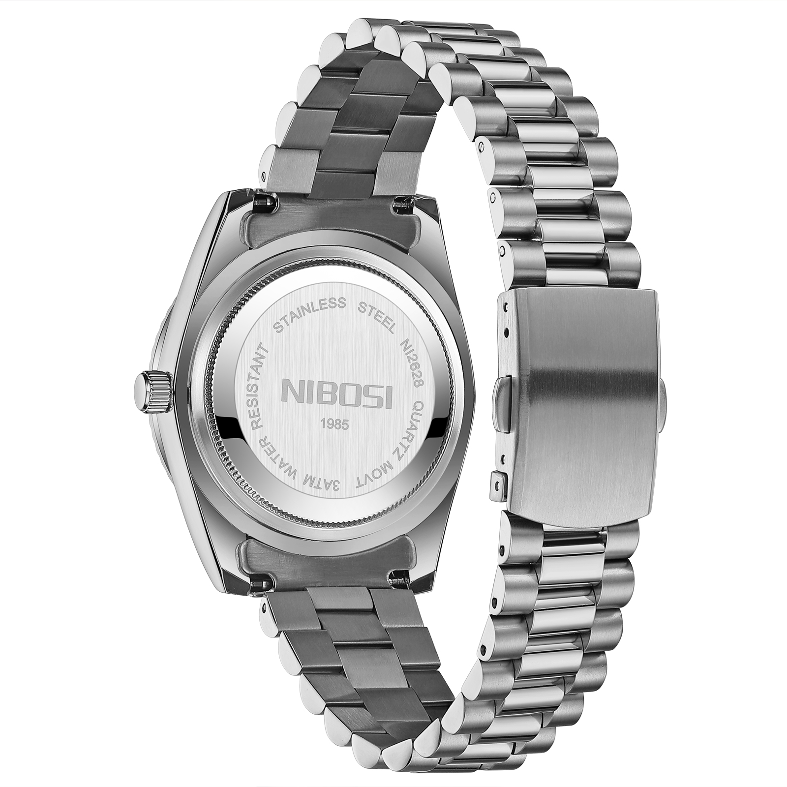Nibosi Day-Date Roman Silver Purple - 11