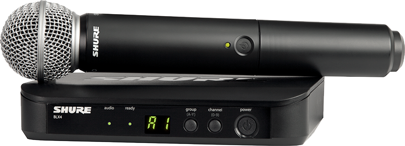 Shure BLX24E Handheld System PG58 / SM58 S8 (823-832MHz) - 11