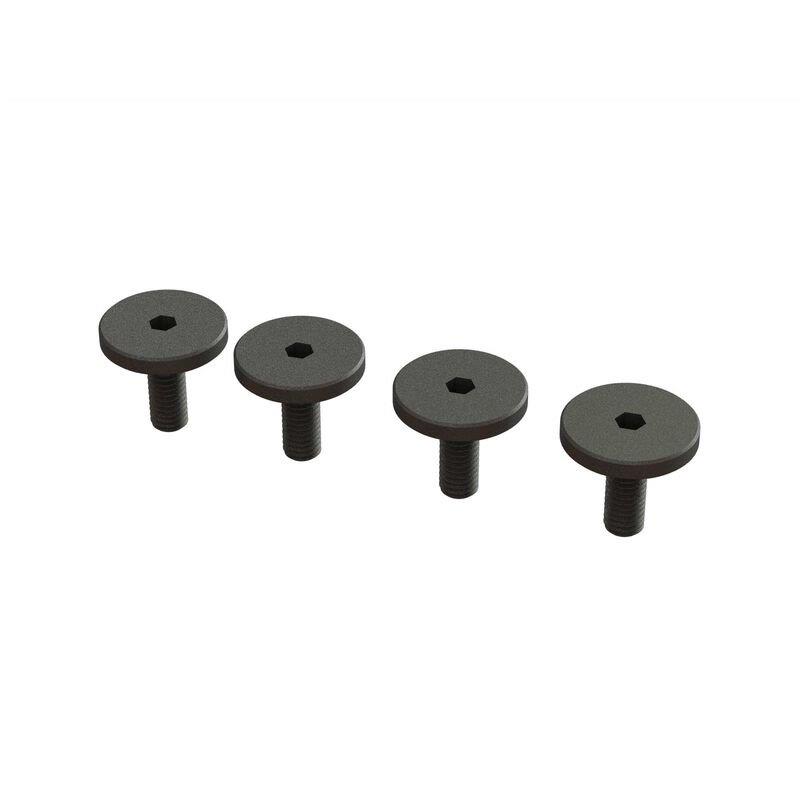 ARRMA Large Head Screws, M3x8mm (4)