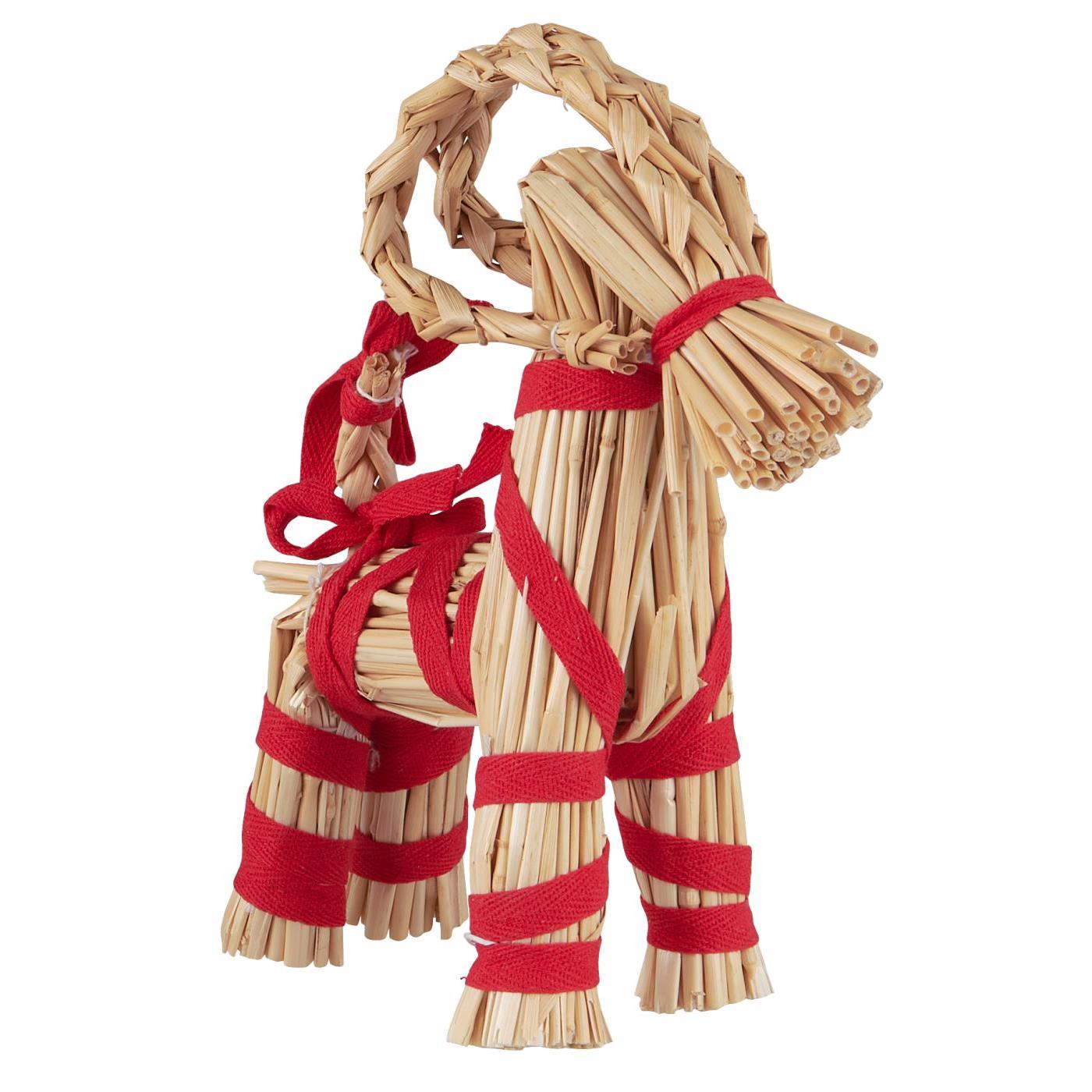 Straw goat - Straw goat - Christmas goat - 21.5x16.5 cm - 2