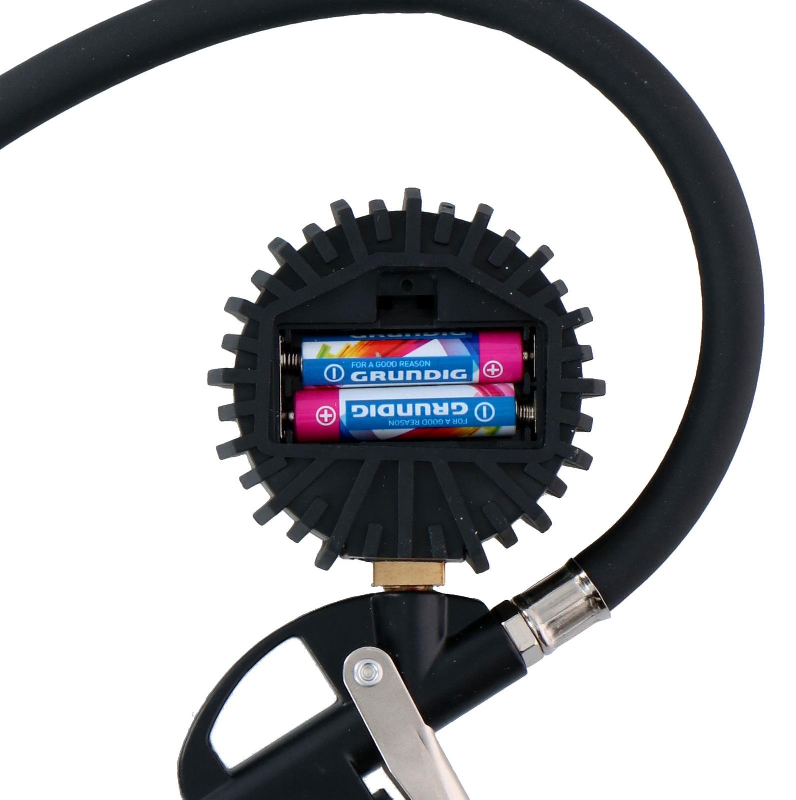 Digital Däckmätare 0-200psi 30cm Slang - 5