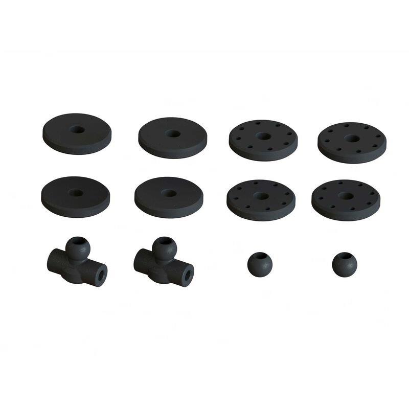 ARRMA Shock Set, 16mm Bore, 87mm Length, 2000cSt Oil - 2