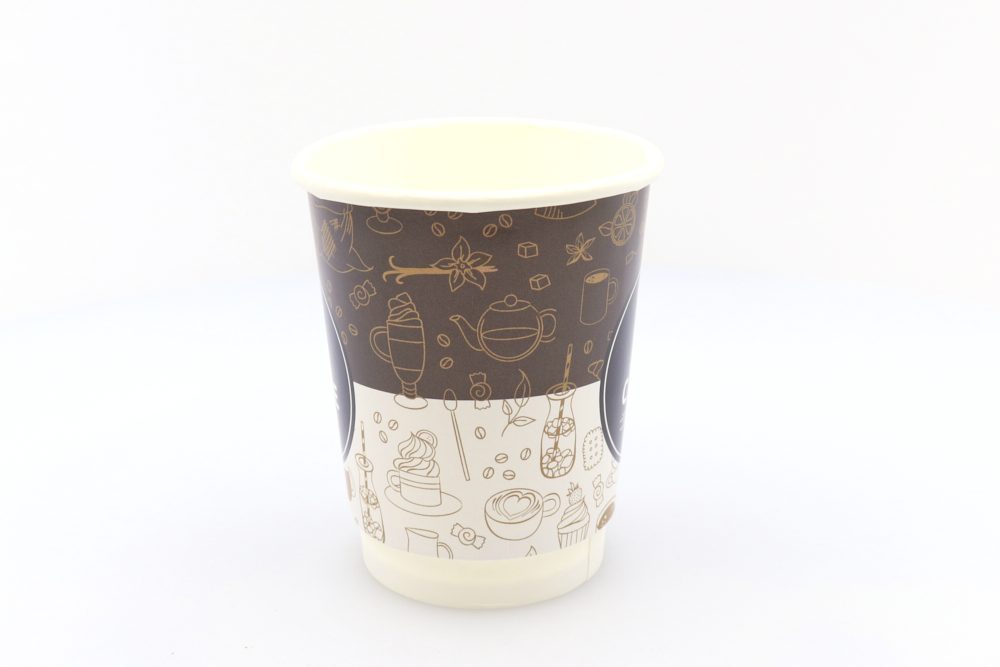 Take away cups, paper cups, 25-pack, 8oz, double wall - 2