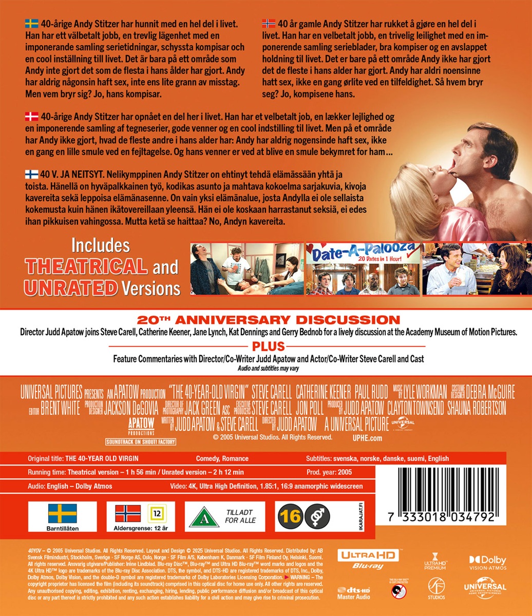 The 40 Year-Old Virgin - Unrated (4K Ultra HD) - 2