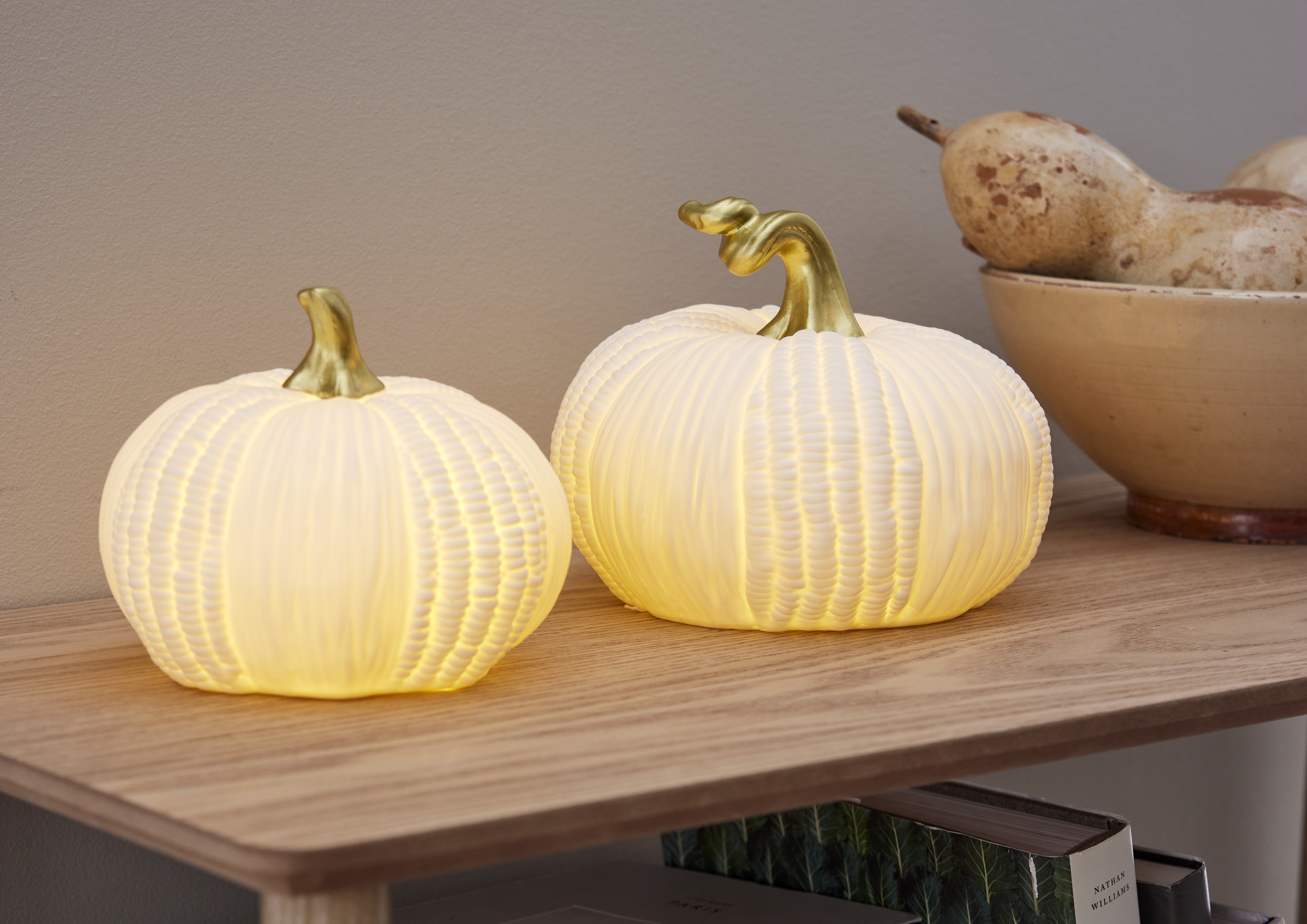 Decoration - Pumpkin - White - 15x15 cm - 3