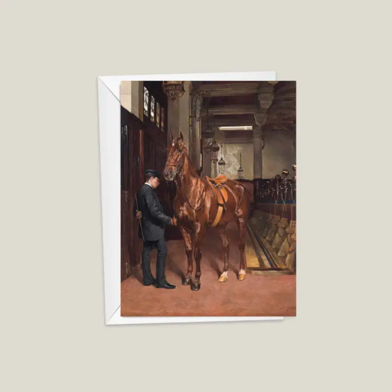 Greeting Card Nimrod Paper Horse Motif The Riding School