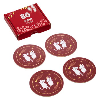 Arabia Moomin Coasters 4-Pack - Festive moments (Moomin 80)