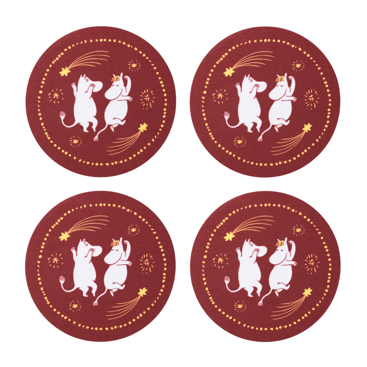 Arabia Moomin Coasters 4-Pack - Festive moments (Moomin 80) - 2